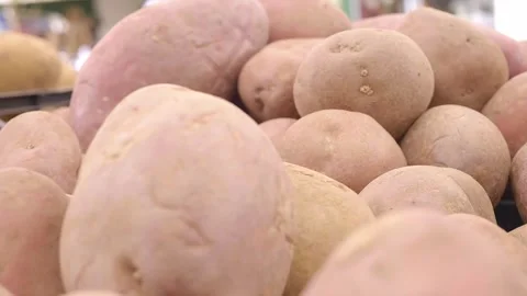 Potatoes: Earthen Treasures Unearthed for Spring Market Stock Footage 270771746