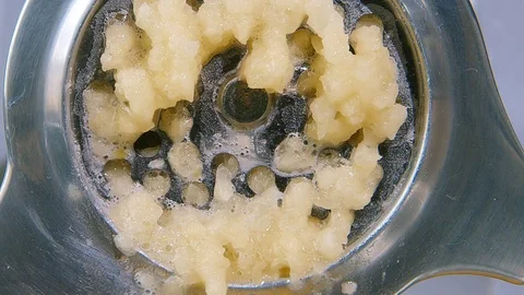 Potatoes in electric meat grinder Stock Footage 72283926