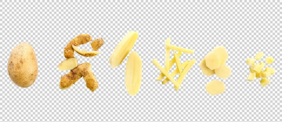 Potatoes evolution Stock Photos