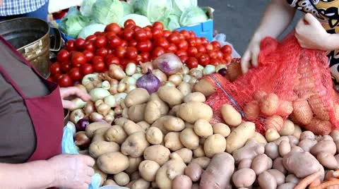 Potatoes Stock Footage 12210247