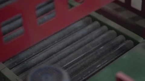 Potatoes go on the conveyor Stock Footage 159897418