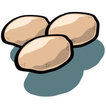 Potatoes Illustrazione stock
