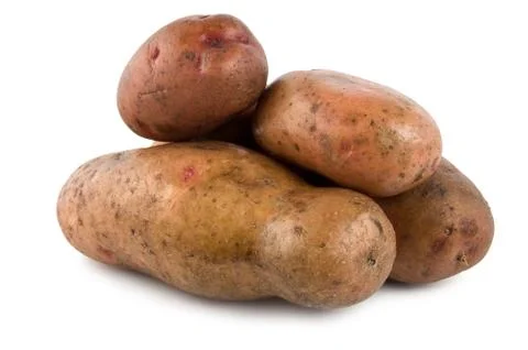 Potatoes isolated Stock Photos