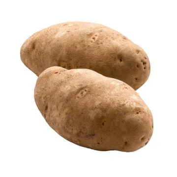 Potatoes isolated Stock Photos