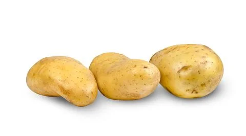 Potatoes isolated on white background ,include clipping path Stock Photos
