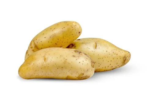 Potatoes isolated on white background ,include clipping path Stock Photos