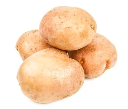 Potatoes isolated on a white background Stock Photos