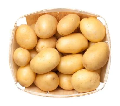 Potatoes Isolated on White Background Stock Photos