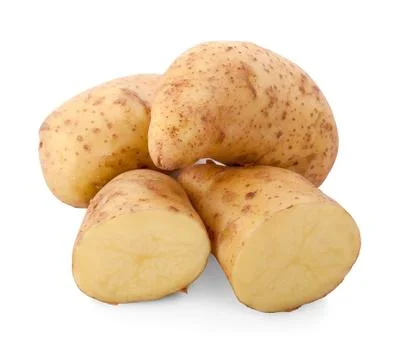 Potatoes isolated on white background Foto stock