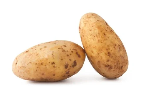 Potatoes isolated on white background Stock Photos