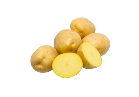 Potatoes isolated on white background Stock Photos