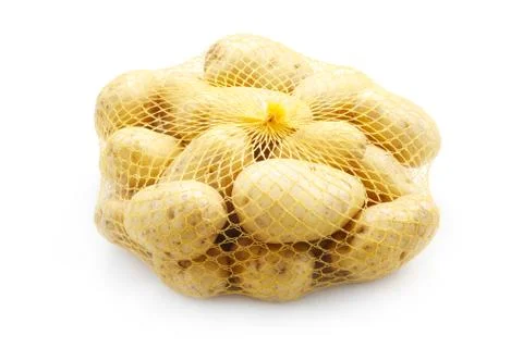 Potatoes In A Net Stock Photos