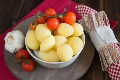 Potatoes novelle Stock Photos