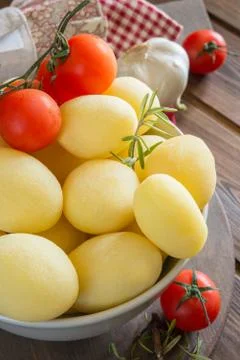 Potatoes novelle Stock Photos