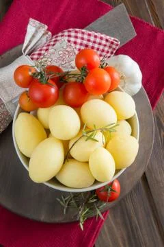 Potatoes novelle Stock Photos