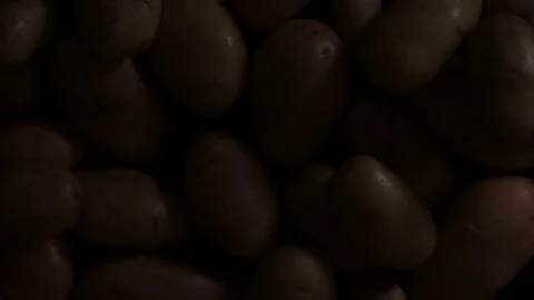 Potatoes pattern with moving light Stock Footage 83676680