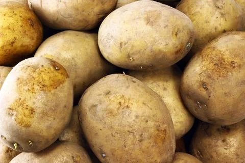 Potatoes pile Stock Photos