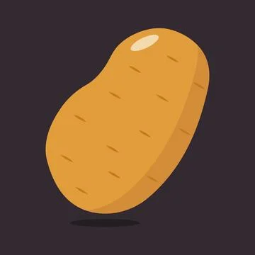 Potatoes vector illustration isolated background. Illustrazione stock