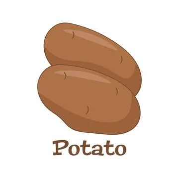 Potatoes vector illustration. Isolated on white background. Stock Illustration