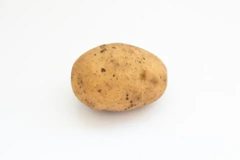 Potatoes on a white background Stock Photos