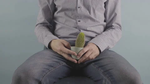 Potency problem Issues Men show pain Symptoms Video stock 231479746