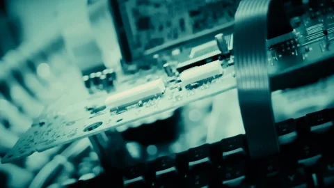 Potential of ai chip in analytics, new algorithmic memory system Stock Footage 96337243