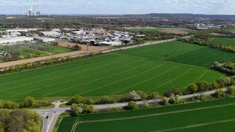 Potential data center location near Bergheim terra nova Stock Footage 332708730