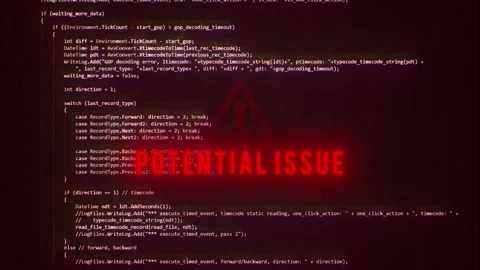Potential Issue Message Animation System Failure Notification Stock Footage 343604550
