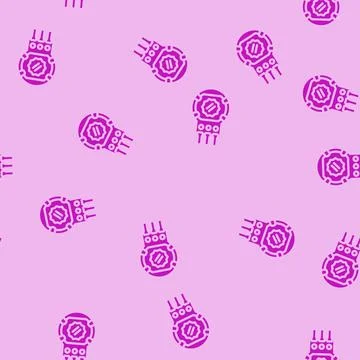 Potentiometer electronic component glyph vector seamless pattern イラスト素材