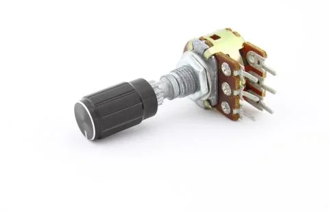 Potentiometer with knob Foto stock
