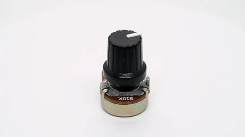 Potentiometer variable switch control rheostat electronic engineering arduino. Fotos de archivo
