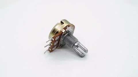 Potentiometer variable switch control rheostat electronic engineering arduino. 스톡 사진