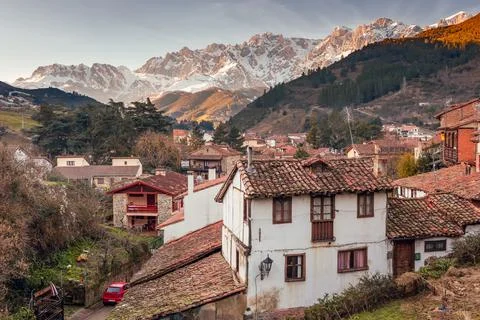 Potes Cantabria Stock Photos