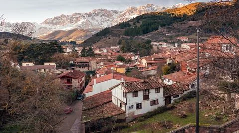 Potes Cantabria Foto stock