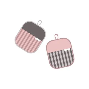 Potholder with a pattern for protection Illustrazione stock