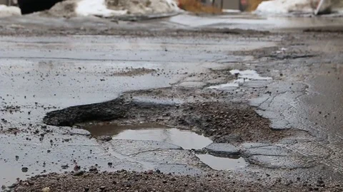 Pothole Stock Footage 104726142