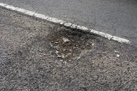 Pothole Stock Photos