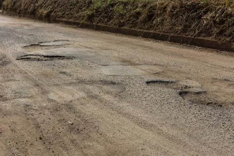 Potholes Stock Photos