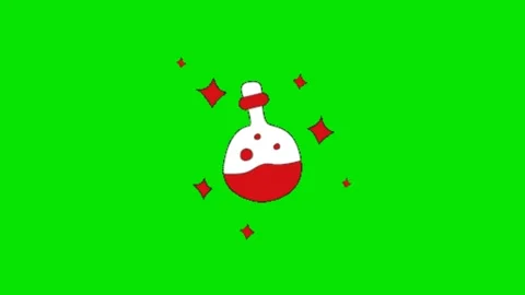 Potion animation on chroma key background Vidéo 329398745