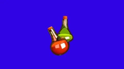 Potion animation on chroma key background Stock Footage 329398748