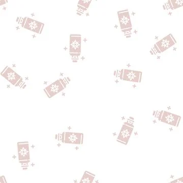 Potion boho glyph seamless pattern Illustrazione stock