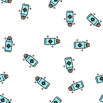Potion boho vector seamless pattern Illustrazione stock