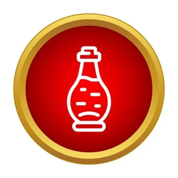 Potion bottle icon illustrating magic elixir or fantasy alchemy Stockillustratie