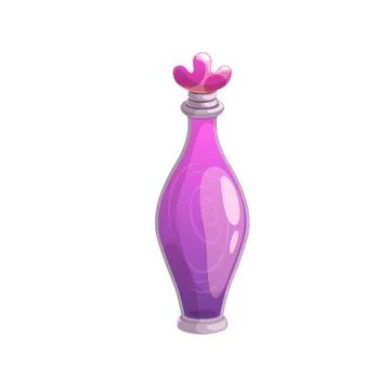 Potion bottle with vortex inside vector icon. イラスト素材