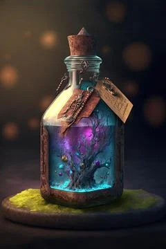 Potion of comprehension Stock Illustration