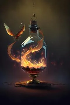 Potion of flying Stock Illustration