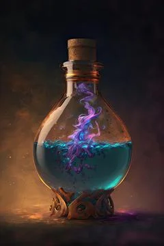 Potion of gaseous form Stock Illustration