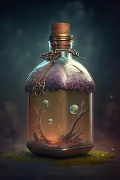 Potion of giant strength Stock Illustration