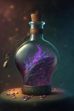 Potion of invisibility Stock Illustration