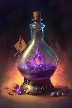 Potion of invulnerability Stock Illustration